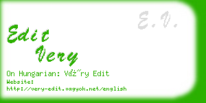 edit very business card